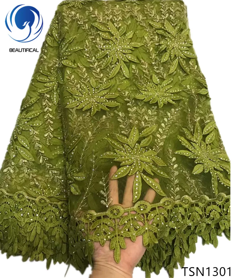 Beautificial Hot sale french net lace embroidery stones lace fabric 5yards/lot african lace fabric for women dress TSN13, Customized
Beautificial Hot sale french net lace embroidery stones lace fabric 5yards/lot african lace fabric for women dress TSN13, Customized
