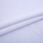 White knitted plain dyed 2 way stretch 100 organic cotton jersey knit fabric for t-shirt