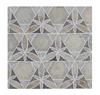 Waterjet Marble Tiles Design Floor Pattern Marble Mosaic Onyx Waterjet