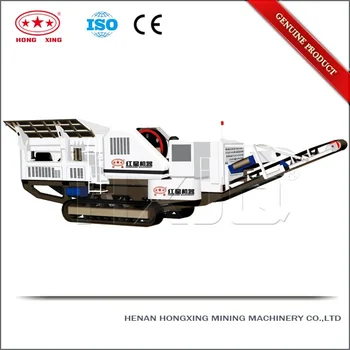 Crawler granite jaw moblie stone crusher