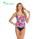 Women Swimsuits bikini 2019 Plus Size Bikini Set Swimwear Push-Up Flag Padded Bra bather Beach Swimsuits