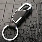 High Quality Leather Keyrings KeyChains For Car Chaveiro Innovative Key Chains Rings Holder For Man Best Gift