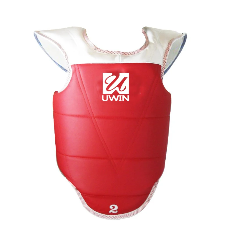 New Martial Arts Reversible Chest Guard Body Protector Taekwondo Sparring Gear