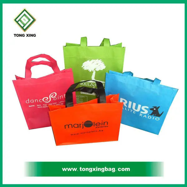 ecological non woven gift bag advertising foldable laminated