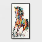 Colorful abstract horse canvas embroidery 5d diy diamond paintings