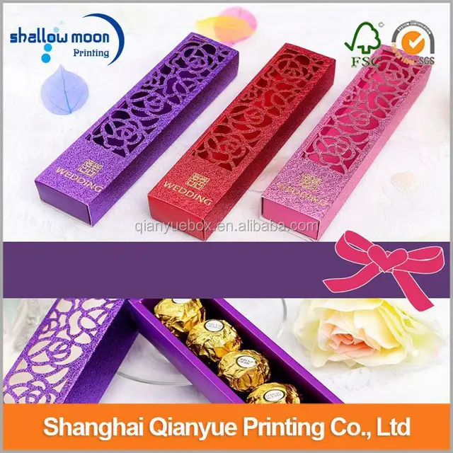 wholesale customize beautiful chocolate box packaging