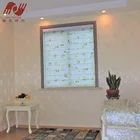 new indoor home color window printed zebra curtain fabric roller blinds for office