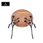 Portable folding table wooden folding dining table