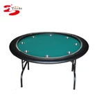 52" Round Custom Poker Table with Folding Legs