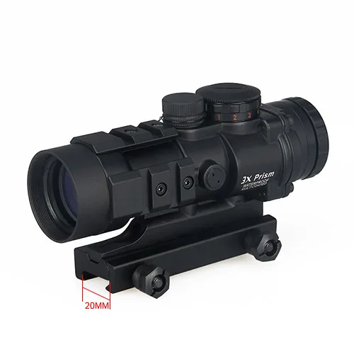 tactical optic scope hunting rifle scope 3x Prism Red Dot Sight with Ballistic CQ Reticle, Black
tactical optic scope hunting rifle scope 3x Prism Red Dot Sight with Ballistic CQ Reticle, Black