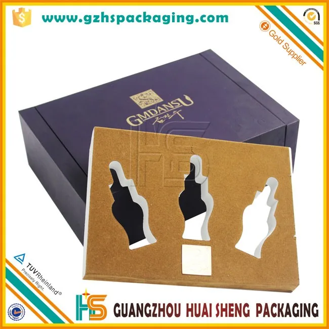 packaging box cardboard with customized insert die cut book