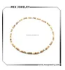 Light Brown Coco Bead Hawaiian Necklace with White Puka Shell