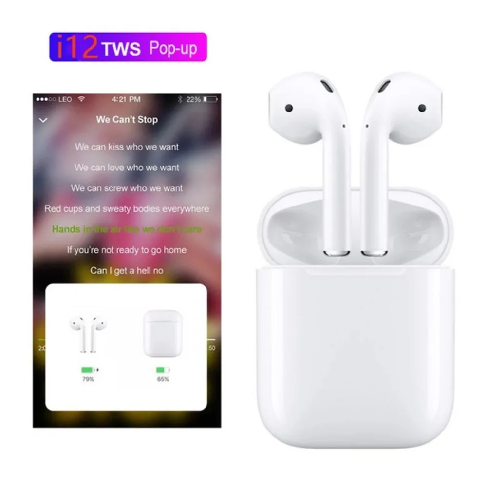 2019 hot selling New Products Tws Double Wireless blue tooth Headset Pair Earphones 5.0 I12S TWS Headphone - ANKUX.COM