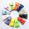 Wooden Silicone Holder Baby Pacifier Clip Plastic Colorful Metal Clip