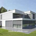Exterior aluminium solar shades electric roller shutters motorized roller blinds with side guard