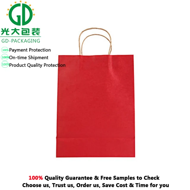 shopping brown kraft paper bag for gift