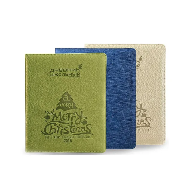 hard cover pocket a4 leather cover notebook for college student