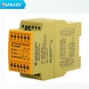 3N/O,1N/C,24VDC Safety Relay applied for emergency stop and safety gate