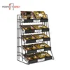 Custom design metal flooring chocolate display shelf for shopping mall