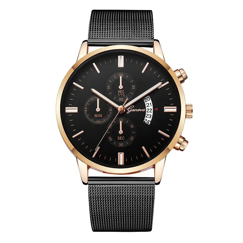 608 fashion geneva brand high quality date calendar mesh belt men business wrist watch
608 fashion geneva brand high quality date calendar mesh belt men business wrist watch