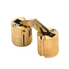 Hot sale cabinet furniture invisible hinge gold color,cylinder hinge/ Brass Conceal/H/invisible/folding barrel hinge(CH42)