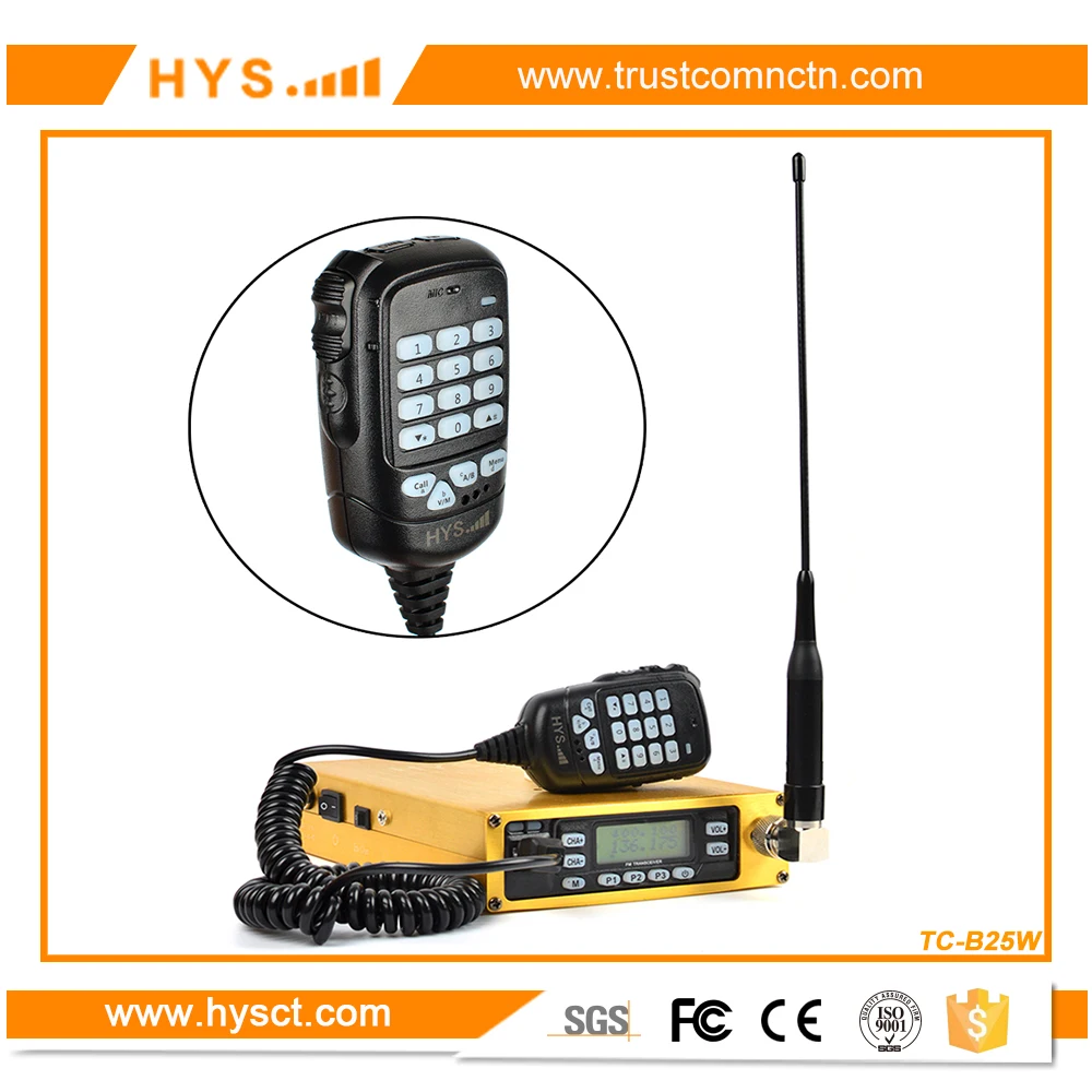 HYS Gold Dual Band Mobile Manpack 136~174&400~470MHz Long Distance 2 Way Car Radio Transceiver, Black
HYS Gold Dual Band Mobile Manpack 136~174&400~470MHz Long Distance 2 Way Car Radio Transceiver, Black
