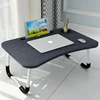 Wholesale MDF made steel pipe feet mini lazy Computer desk in bed