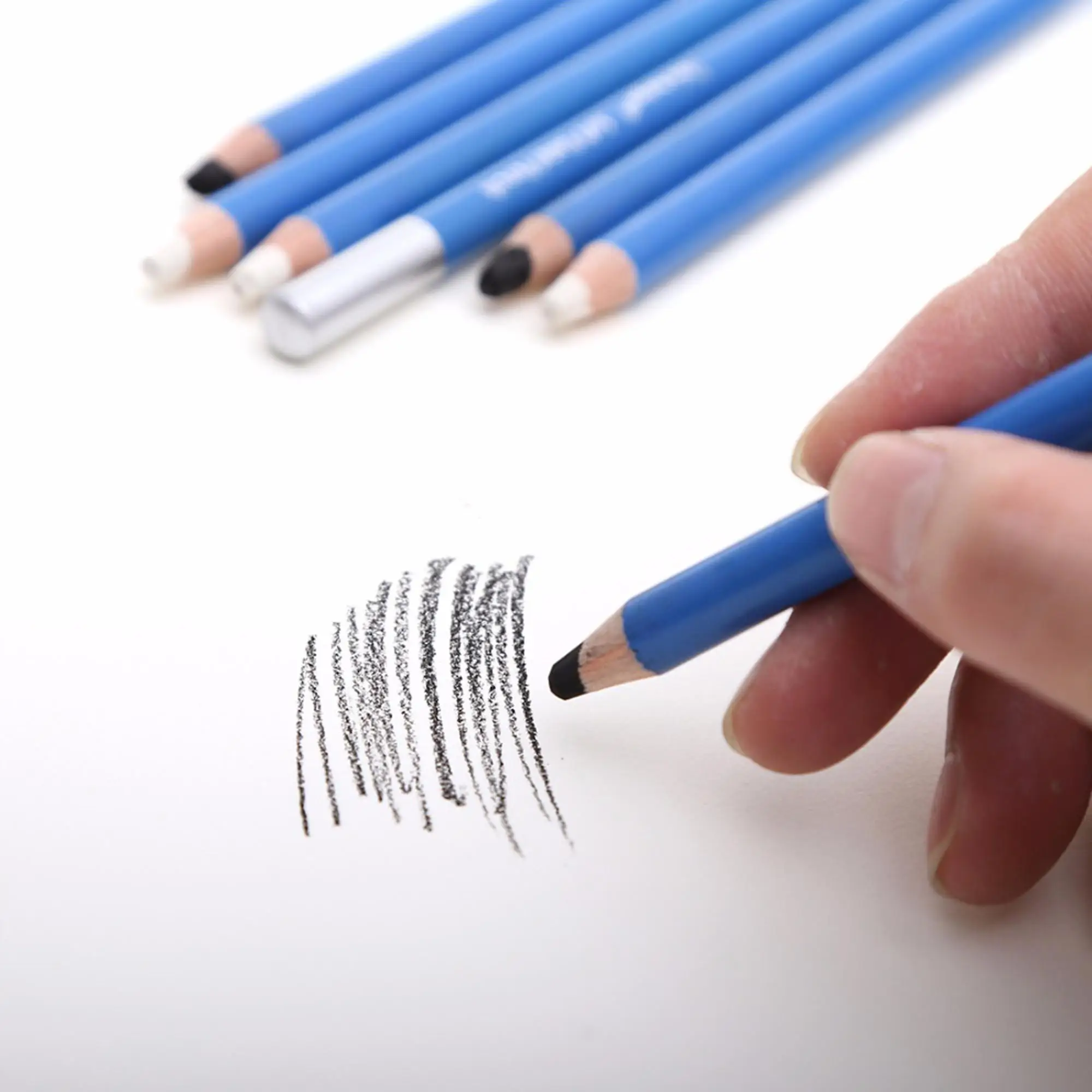 12pcs colored pencils artist student sketch soft oil pastel