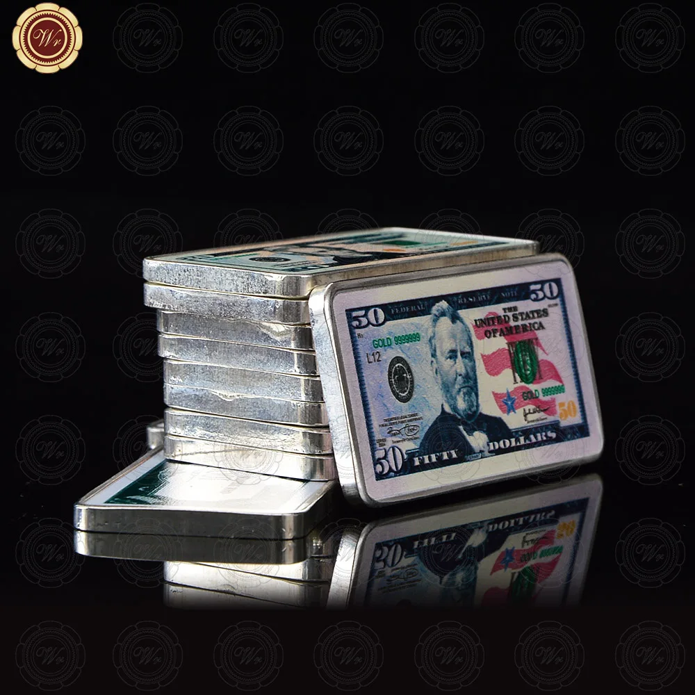 wr 1oz silver bar fifty dollar promotional gift unique gifts usa