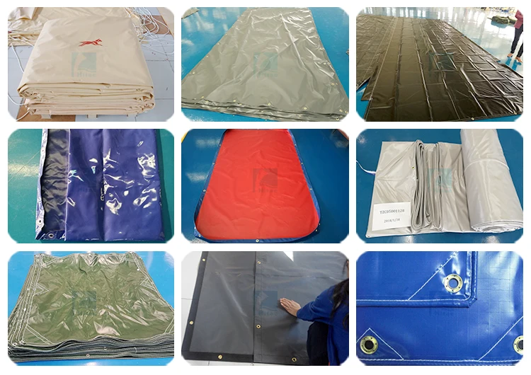 China factory heavy duty pvc waterproof coated fabric tarpaulin