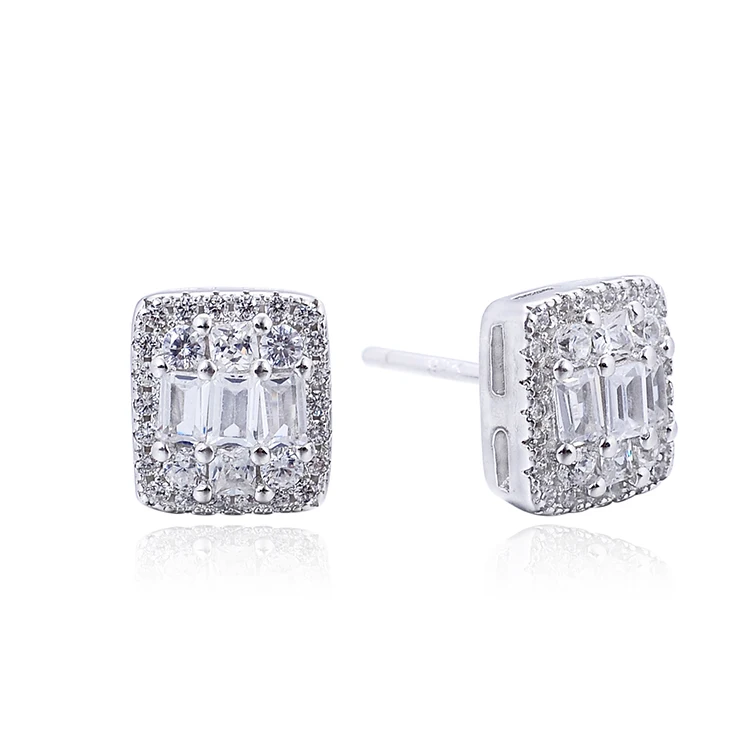 POLIVA Factory Price Latest Design Jewelry 925 Sterling Silver Diamond Princess Stud Earrings
POLIVA Factory Price Latest Design Jewelry 925 Sterling Silver Diamond Princess Stud Earrings