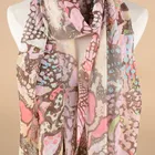 Latest Women's snakeskin printed rectangle scarf shawl long stoles