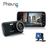 Phisung H8 Car DVR Camera Dual Lens 4.0" Full HD 1296P Register Video Recorder Registrator Night Vision Car DVRs Dash Cam