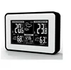 Indoor Outdoor Weather Station Forecast Temperature and Humidity Adjustable Brightness Radio Digital Desk Clock