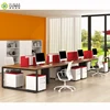 Commercial Furniture staff table workstation used Laminated Chipboard face to face standard 8 people office desk