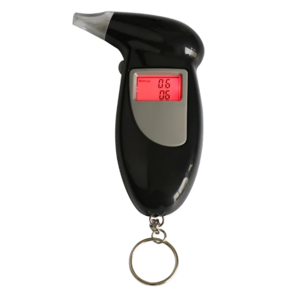 Portable handheld digital breathalyzer breath alcohol tester for Drunk driving or alcohol breathalyzer with keychain