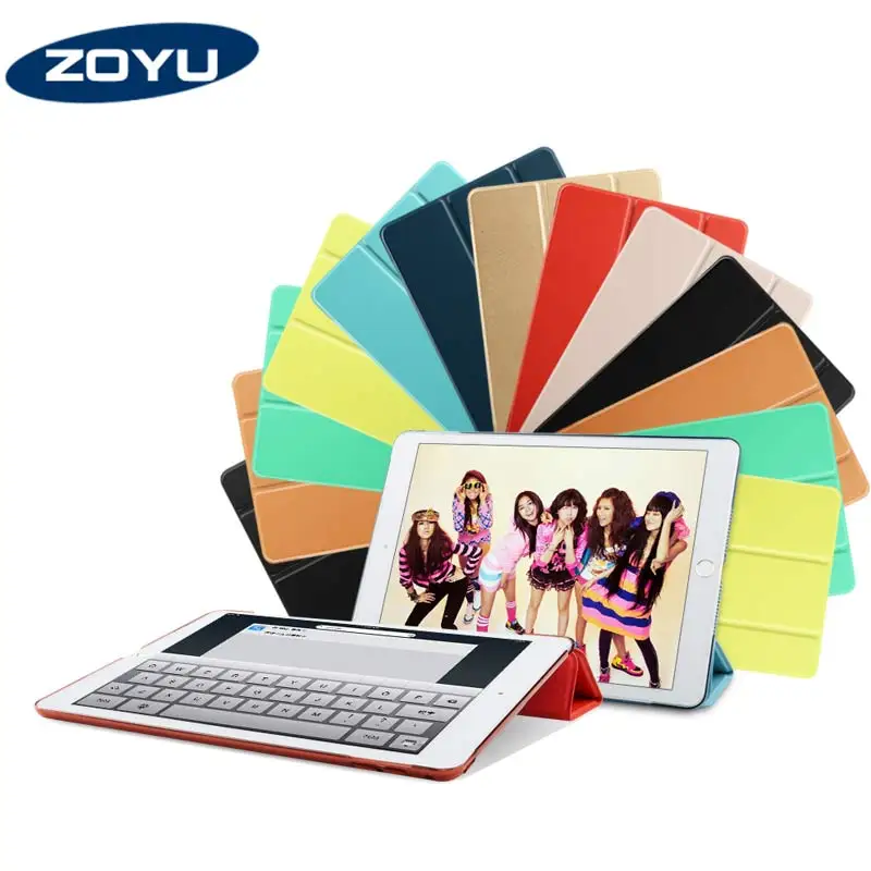Fashion design Pu leather sleep/wake fuctionskin cover case Low price Joy colors case for iPad air 1 2, 10 kinds of color available in stock
Fashion design Pu leather sleep/wake fuctionskin cover case Low price Joy colors case for iPad air 1 2, 10 kinds of color available in stock