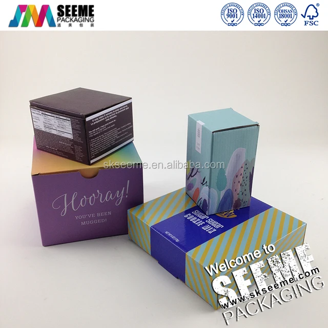 design print paper display box carton box oval small corrugated