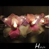 Hot Sell Handmade Orchid Design String Lights For Home Decoration HNL139