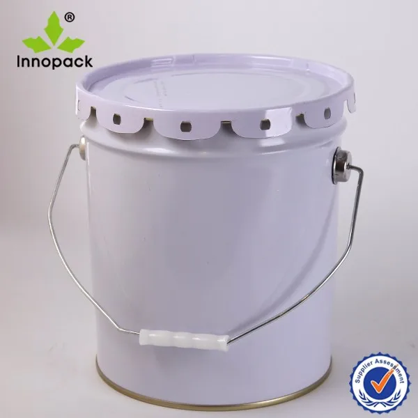 20 liter empty paint tins with curly edge cover empty paint containers