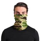 Green Custom Paisley Multifunctional 100% Polyester Camouflage Neck Tube Bandana