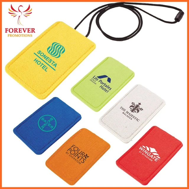 wholesale card holder felt custom hotel card sleeve cheap