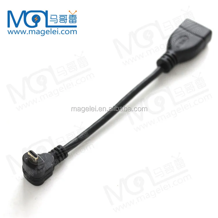 90 Degree Up angled Micro HDMI Male to Micro HDMI Female Adapter Cable - ANKUX.COM