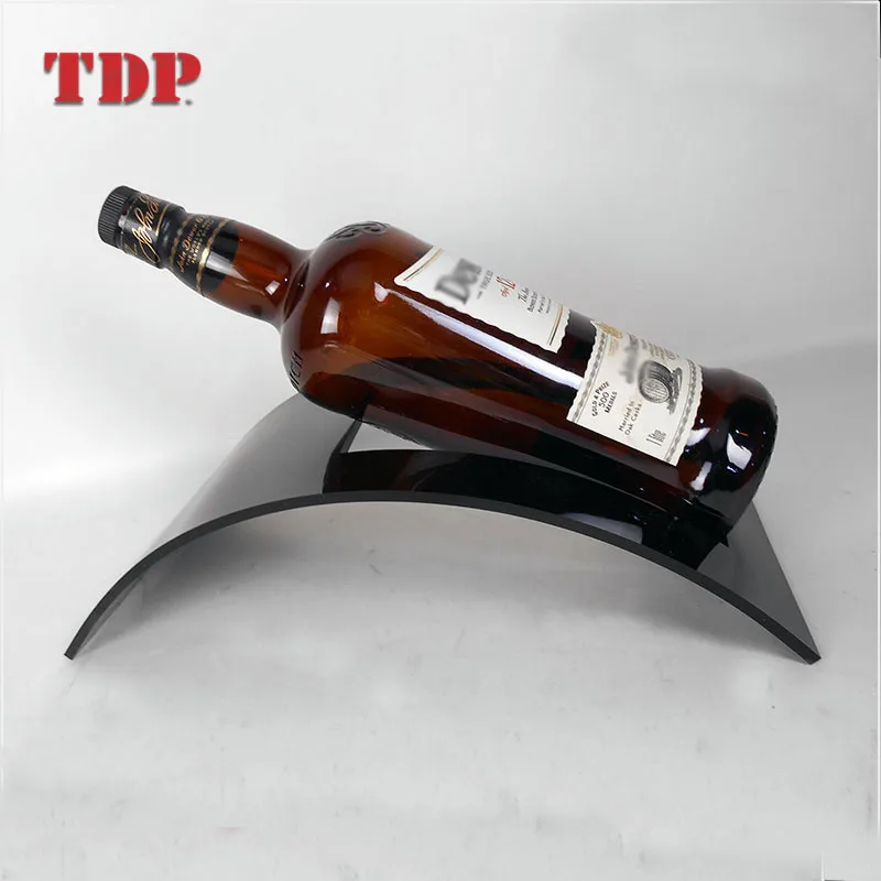 Bent Home Decoration Beer Bottle Stand Acrylic Single Wine Bottle Holder