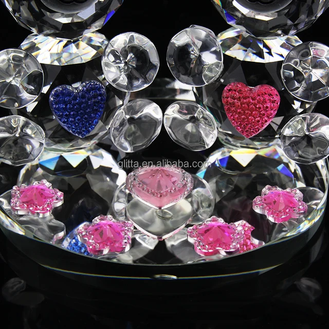 glitta wholesale crystal figurines for wedding decoration,cute