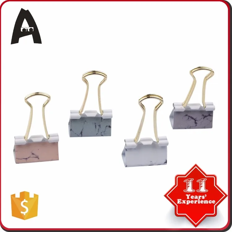 25 mm promotional custom oem printed metal gold handle binder