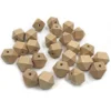 Various sizes Accessories DIY Craft Material Wooden Geometric Polygon Beads for jewelry