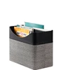 2015 wholesale custom leather hotel office laundry basket double magazine basket