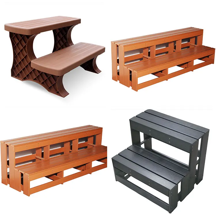 Ce Approved Outdoor Swim Spa Swimming Pool / Hot Tub Spa Ladder For Spa