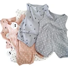 Boutique Cotton and Linen Summer Clothing set Top + shorts 2 pieces for Kids